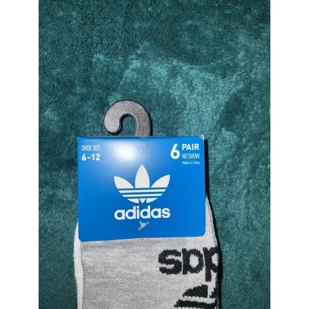 adidas Originals‎ Mens Classic Trefoil Superlite No Show Socks (6-Pair), Multi